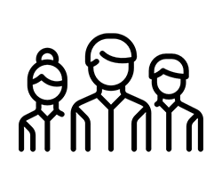 Black silhouette of a person in a wheelchair. The wheelchair user, depicted facing to the right with one arm extended forward and the other positioned near the wheelchair wheel, suggests motion or activity—perfect for a 影片製作公司 looking to convey dynamism and movement.