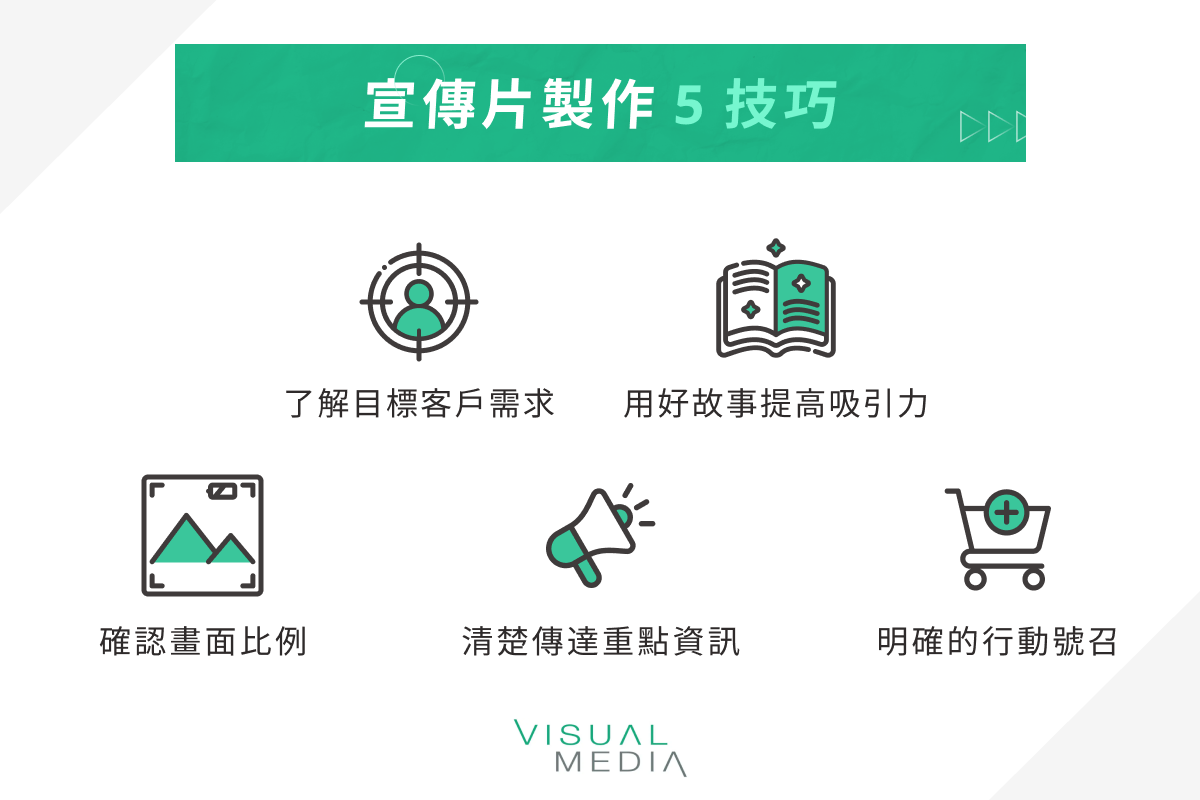 宣傳片製作 5 技巧